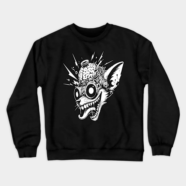 Psycho Rat Crewneck Sweatshirt by Gnord Noraa